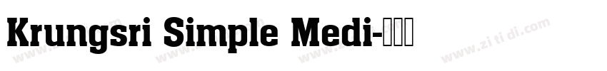 Krungsri Simple Medi字体转换